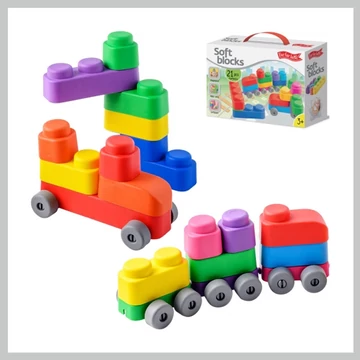 Ďaleká krajina Stavebnica z mäkkého materiálu 21 ks 022058