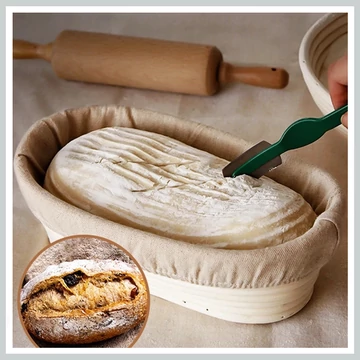 Perfect Home Miska na kysnutie / oválna miska na chlieb 35147 cm ratan 14415