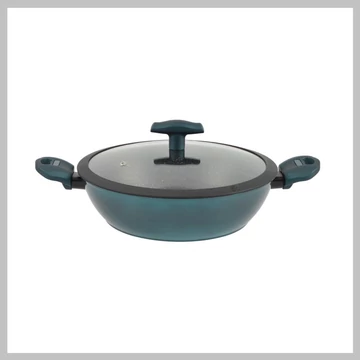 Perfect Home Sea Line nepriľnavý hliníkový pekáč s skleneným pokrievkou 28 cm indukčný 15555