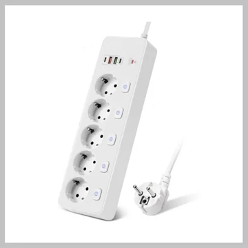 Rozbočovač PD QC3.0 rozšírenie, USB rýchlonabíjanie inteligentná domáca zásuvka Ochrana proti preťaženiu BKL-505EU