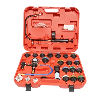 FISCHER DE Súprava na testovanie tlaku a chladiaceho systému chladiča, 28 ks FS-1028