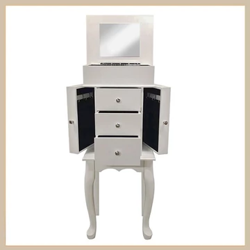 Skrinka na šperky, biela 1001310