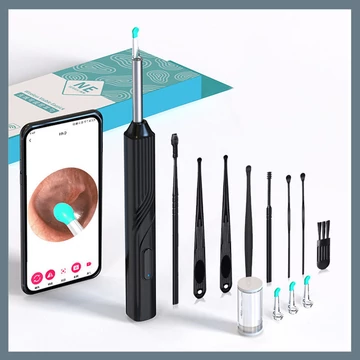 Bezdrôtové čistiace zariadenie na uši s endoskopickou kamerou holm8420