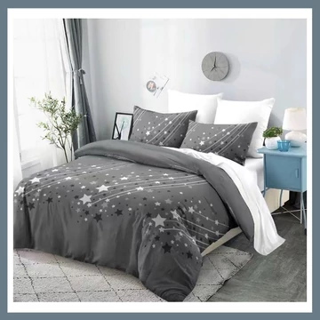7-dielna súprava posteľnej bielizne Moon, sivá MOON5