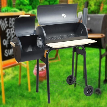 Gril na drevené uhlie s údiarňou SMOKIE 13048