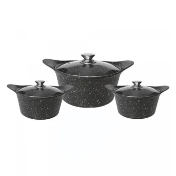 Cheffinger CF-KC01 6-dielna súprava riadu s granitovým povrchom