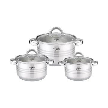 Platinová 6-dielna sada nerezového riadu PL-10011-2