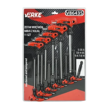 VERKE súprava imbusových skrutkovačov 11 ks V86435