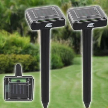 Ultrazvukový solárny odpudzovač krtkov - 2 ks