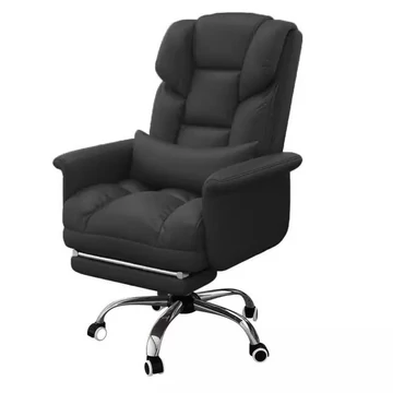 Luxor šéfová stolička s opierkou nôh čierna holm8514