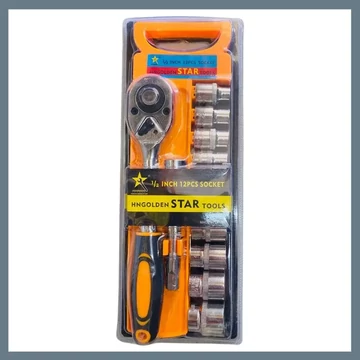 12-dielna sada nástrčných kľúčov 1/2 palca s račňovým kľúčom CK-02