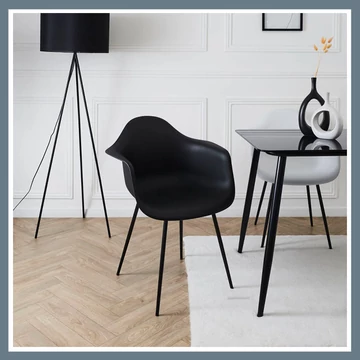 Gustav čierna stolička HD0491