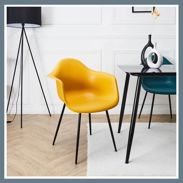 Gustav žltá stolička HD0494