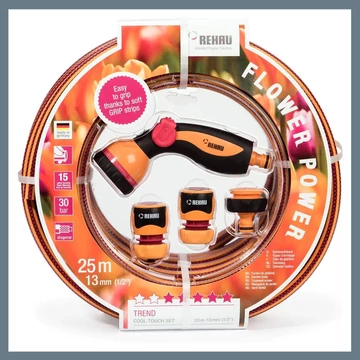 Rehau 25 m kompletná záhradná hadicová súprava – červená 014748