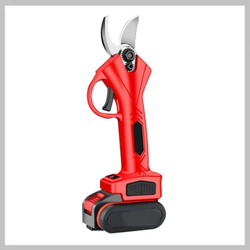 Akumulátorové extra silné záhradné nožnice na konáre, červené holm8508