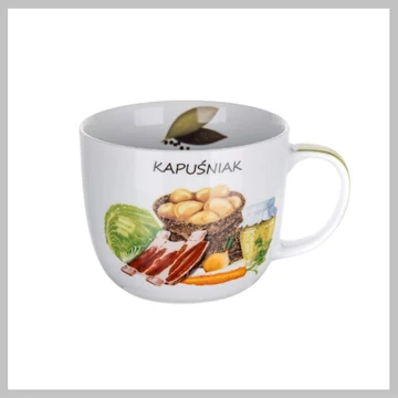 Polievkový hrnček so zeleninovou potlačou, 730 ml 60251004