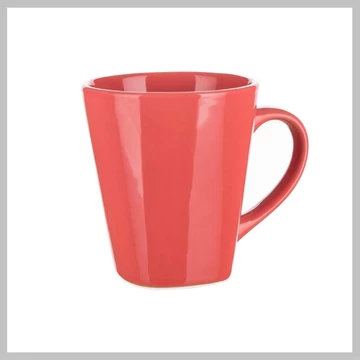 Keramický hrnček ASYMO 180 ml, červený 60221502
