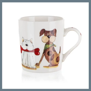 BANQUET DOG keramický hrnček, 250 ml 60221596D