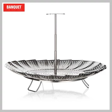 BANQUET CULINARIA Nerezový naparovač na knedle s teleskopickou rukoväťou 23 cm 45152005