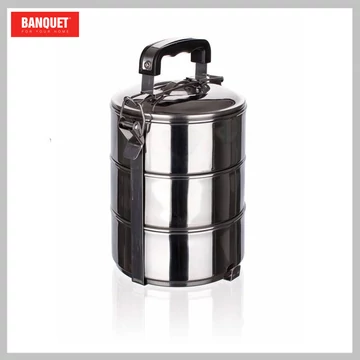 BANQUET Nerezová obedová termoska, 3-dielna 48220003