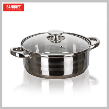 BANQUET Nerezová panvica LIVING 5,2 l, s pokrievkou 48721971-A