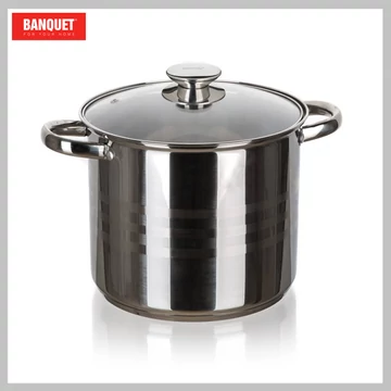 BANQUET Nerezový hrniec LIVING 7,2 l, s pokrievkou 48722007-A