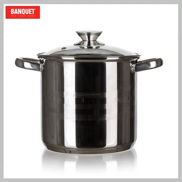 BANQUET Nerezový hrniec LIVING 11,1 l, s pokrievkou 48722011-A