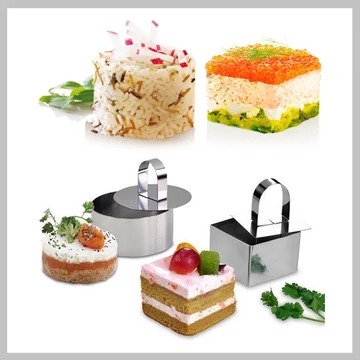 Perfect Home Sada na tvarovanie jedál – štvorcová, s vytláčačom 12175