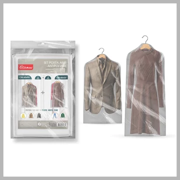 Plastová prachotesná súprava vešiakov 03183