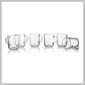 Súprava sklenených hrnčekov 240 ml, 6 ks 59KEMR24061WP