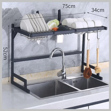 Kuchynská odkvapkávacia polica holm8507