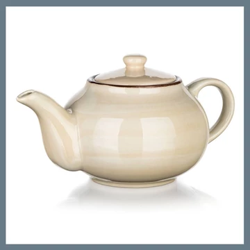 BANQUET PALAS keramická čajová kanvica 1,2 l, krémová 60322810