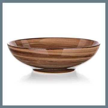 BANQUET PALAS hlboký tanier 18 cm, hnedý 60322815