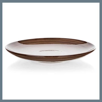 BANQUET PALAS plytký tanier 27 cm, hnedý 60322816