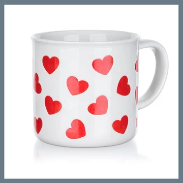 BANQUET RED HEARTS keramický hrnček 350 ml 60322840