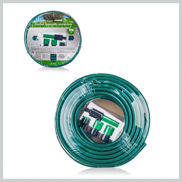 HAPPY GREEN GARDEN záhradná hadica s konektormi, 20 m 50YE440005