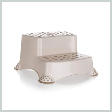 KEEEPER dvojstupňový schodík 40 x 37 x 21 cm, krémový 53995124