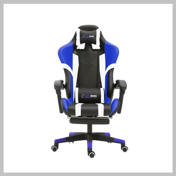 Herzberg Tric Gamer stolička modrá HG-8083-BLU