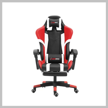 Herzberg Tric Gamer stolička červená HG-8083-RED