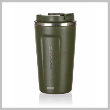 Banquet Cestovný hrnček ARTY 450 ml, zelený – 48788564