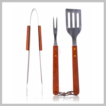 HAPPY GREEN BBQ grilovacia sada, 3 ks, drevo, plochá – 5012055-A