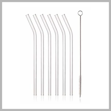 Sada slamiek s čistiacou kefkou 20 cm, zahnutá 04269953