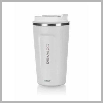 BANQUET Termohrnček 450 ml, biely 48788561