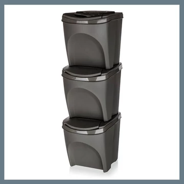 PROSPERPLAST SORTIBOX súprava nádob na triedený odpad, 3 × 25L 43931581