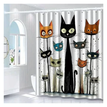 CATS polyesterový sprchový záves RK640762