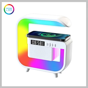 Colorful RGB LED hodiny, reproduktor a nabíjačka KE24-356