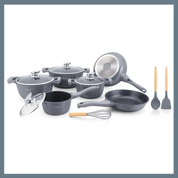 Royalty Line 10-dielna sada hrncov, sivá RL-BS1010M-GRY