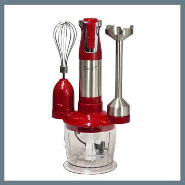 Royalty Line 3-v-1 tyčový mixér set RL-ESMS800RED