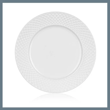 BANQUET DIAMOND LINE dezertný keramický tanier, 20,2 cm, biely 60322122
