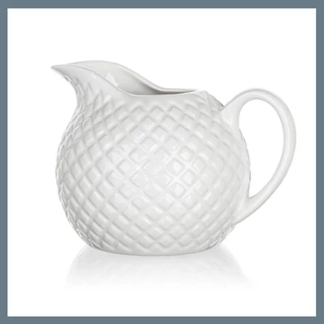 BANQUET DIAMOND LINE keramická kanvička na smotanu, 11,7 × 7,5 cm, biela 60322131